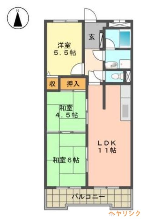 グランドハイリス上社の間取り