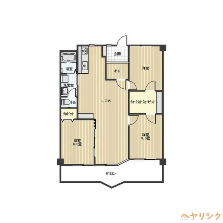 ハイムビーオールの間取り