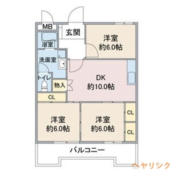 エレガンスⅡ202の間取り