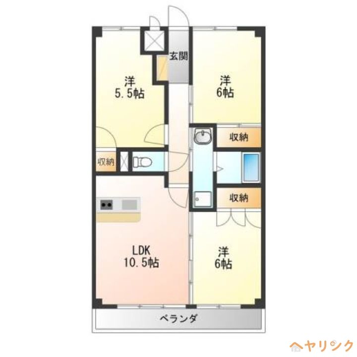 ベルルージュ上社の間取り