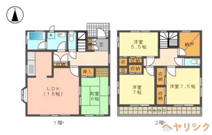 メゾネット勢子坊の間取り