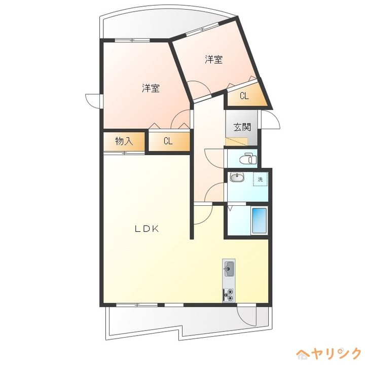 クリーン佐治の間取り
