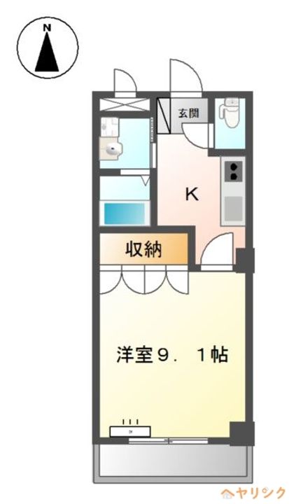 グランディールU206の間取り