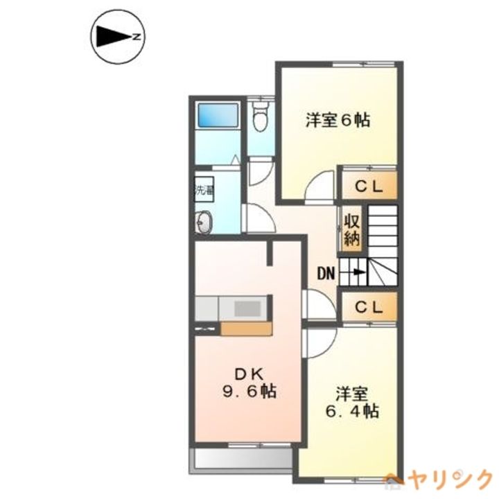 パークヒルズ城土205の間取り