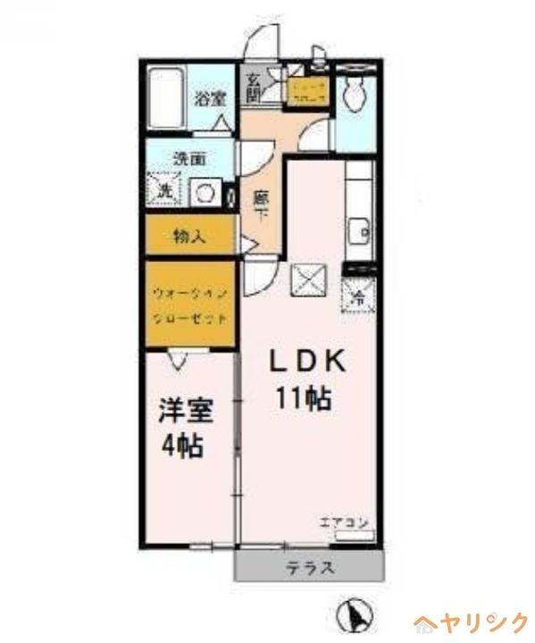 長久手ハイツ Bの間取り