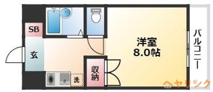 ピア・ボナール502の間取り