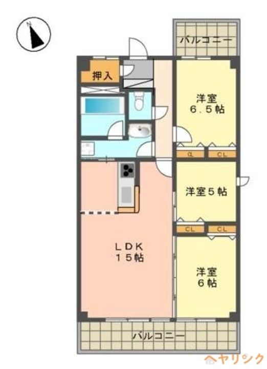 The West Oakの間取り