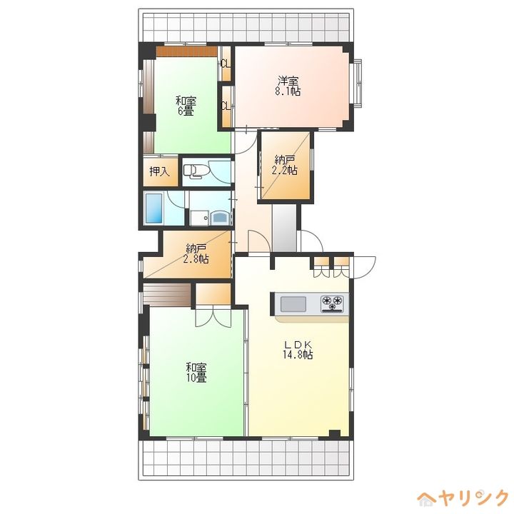 長谷川ビル3Fの間取り