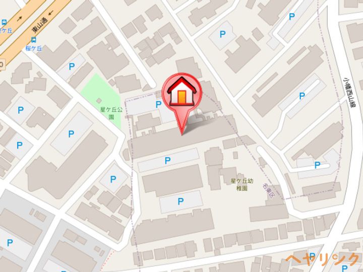 プラウド星ヶ丘の地図