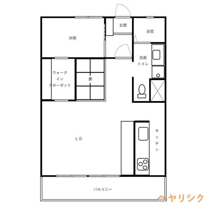 サンシャインマンション6Bの間取り
