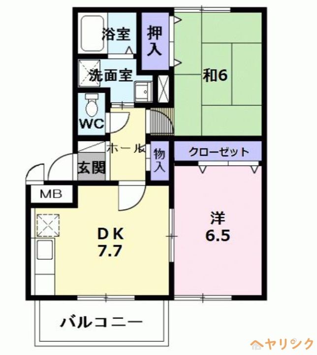 ヒルズかすみの間取り