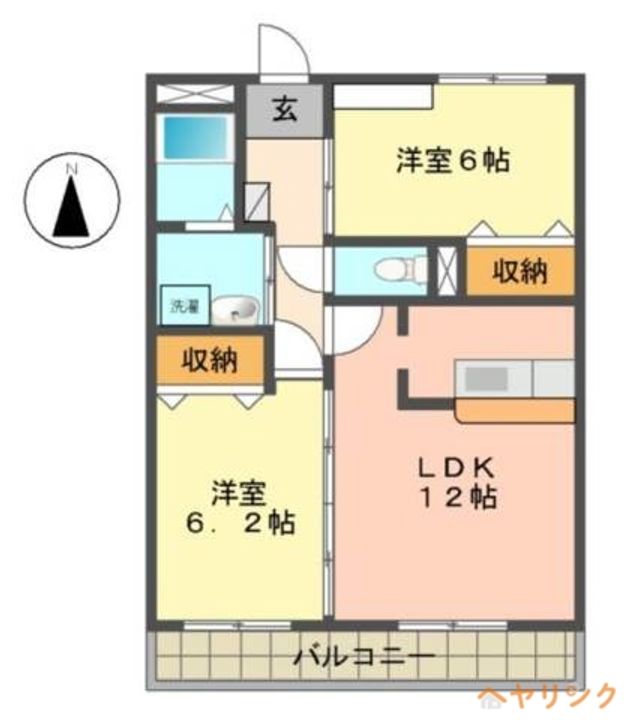 フォレストスクエア シバタの間取り