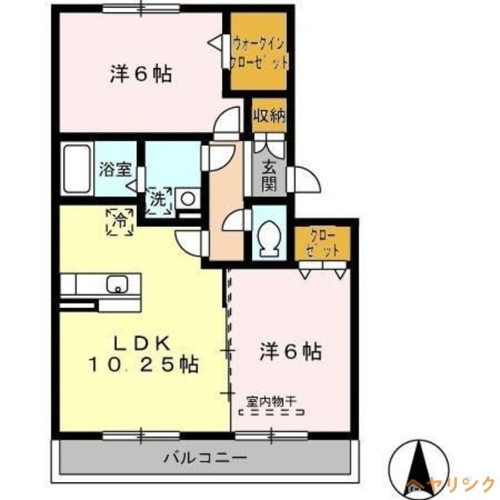 グラス ツイン A301の間取り