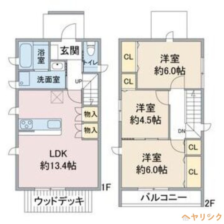 愛知県尾張旭市庄南町1丁目(一戸建)の賃貸物件Aの間取り