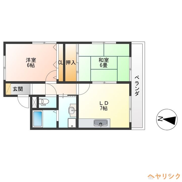 グレイスアサヒの間取り