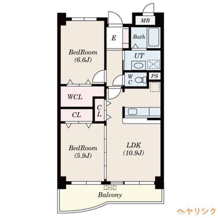 エストソレイユの間取り