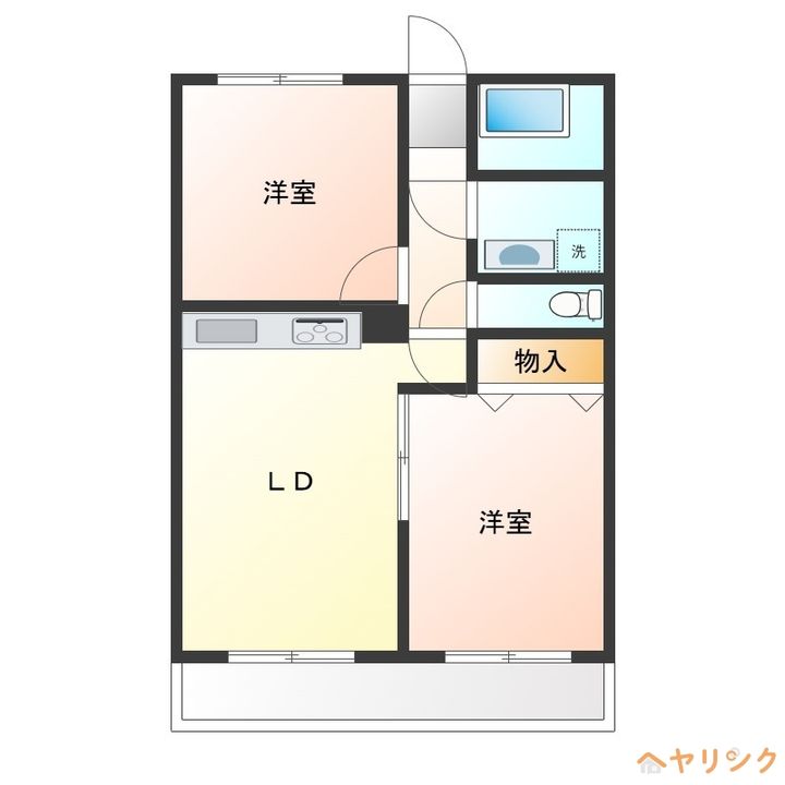 日進エクセルハイツ203の間取り