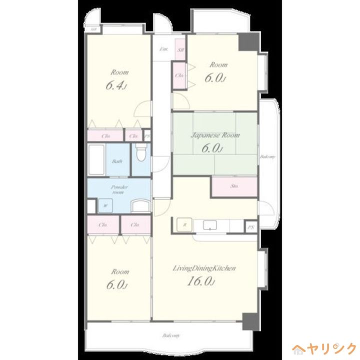 リーフマンション グランディアの間取り