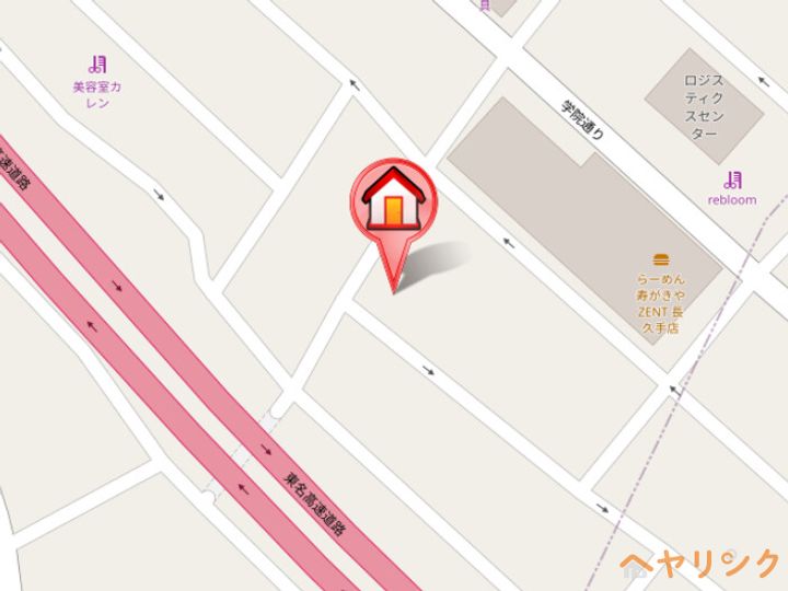 ドミール長久手の地図