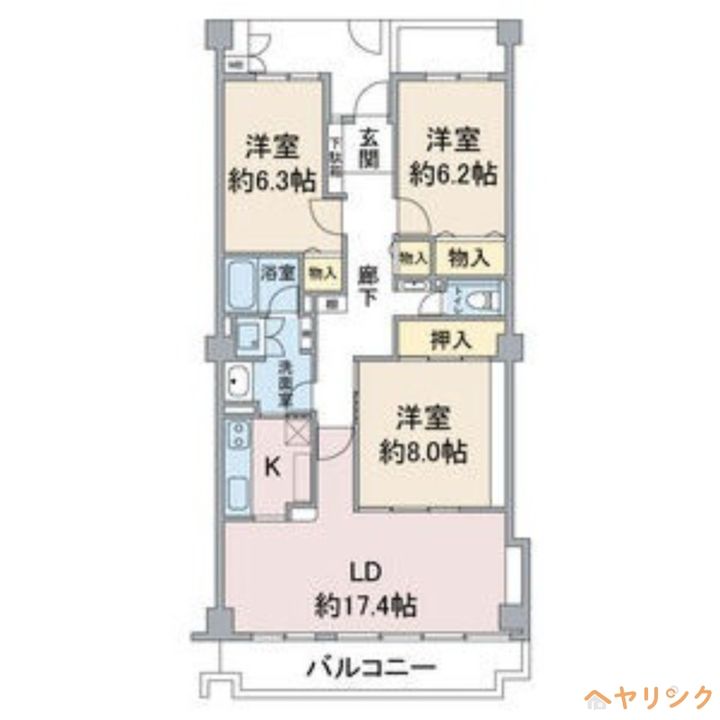アネシス小幡の間取り