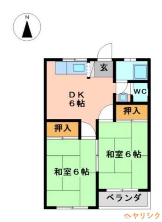 第1野村ビル408の間取り
