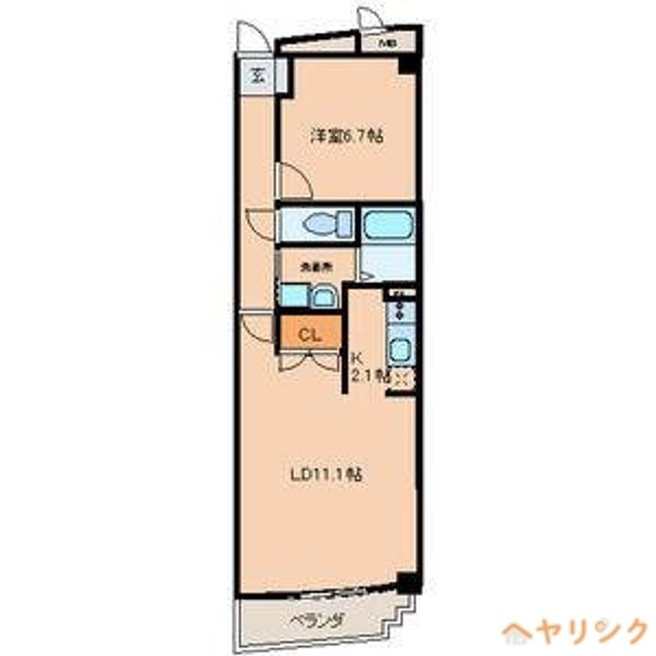 Crear fの間取り