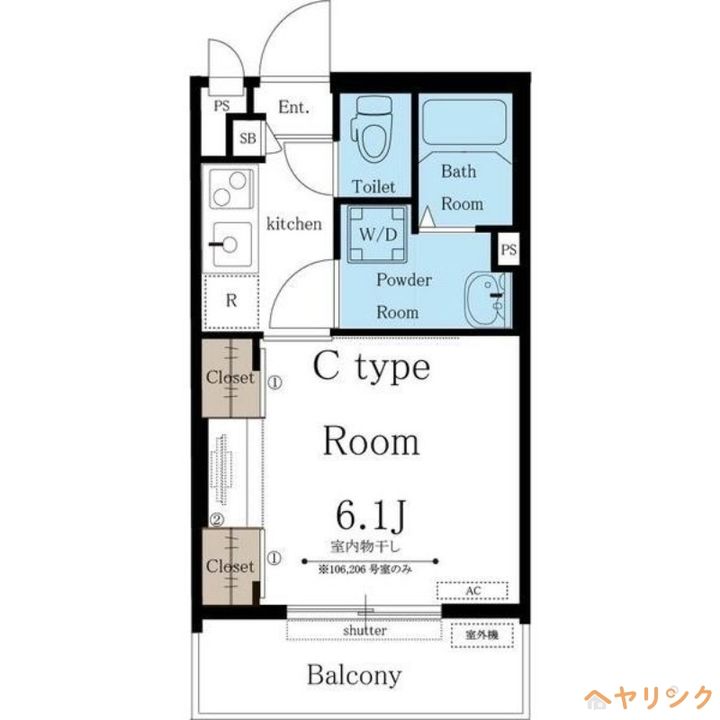 リブリ・砂田橋の間取り
