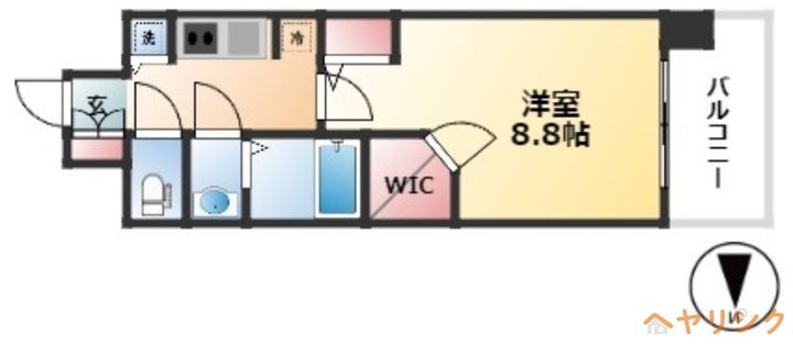 LaDouceur志賀本通Ⅱの間取り