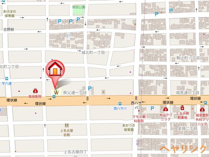 A・City秩父通の地図