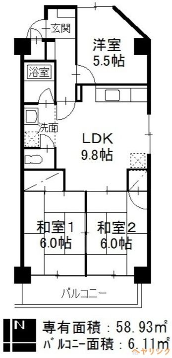 ジュネス21の間取り