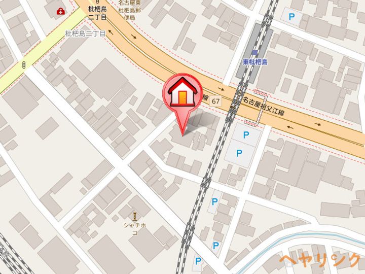 クリサスレジデンス枇杷島の地図