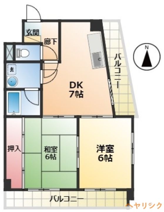 エステートⅡの間取り