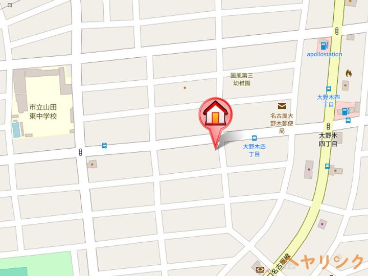 エスポア歌里303の地図