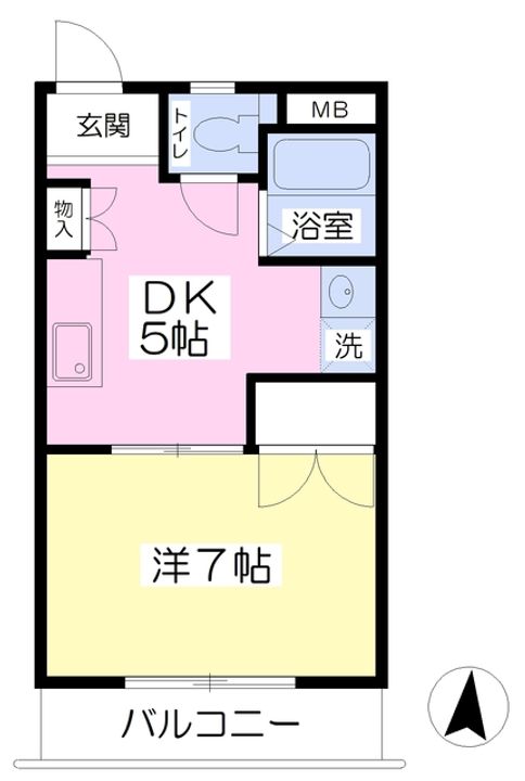 アーバンライフ新河原町106の間取り