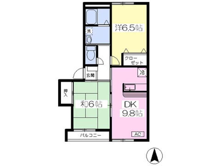 BellCourtⅡ202の間取り