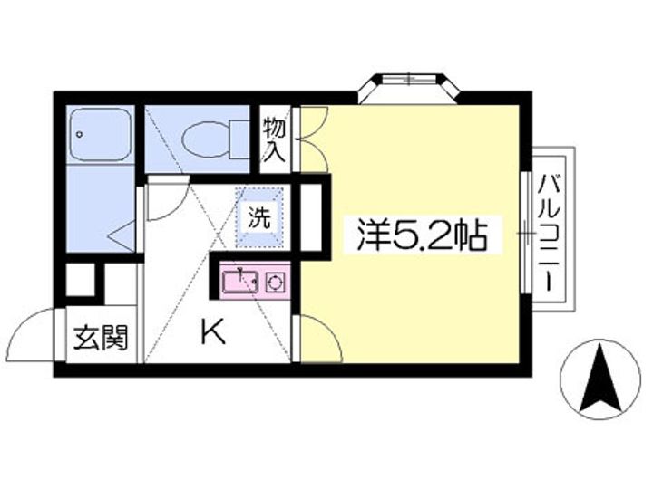アップルハウス大新町201の間取り