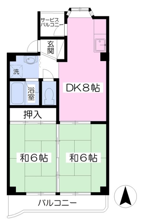 アーバン中野303の間取り