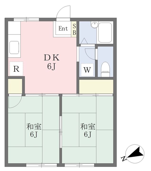 プレジール藤103の間取り