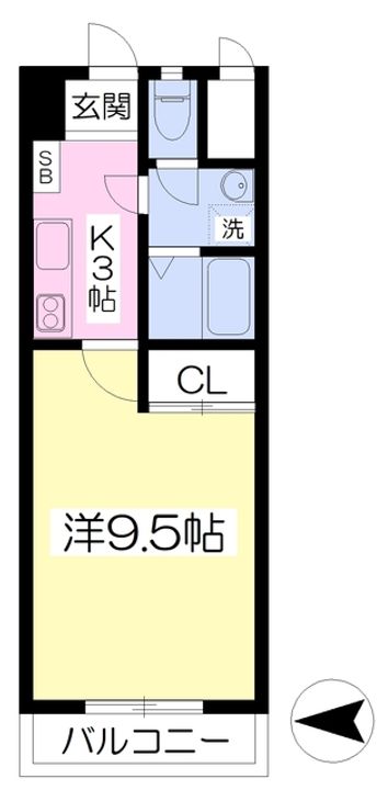 ハーモニーコート703の間取り
