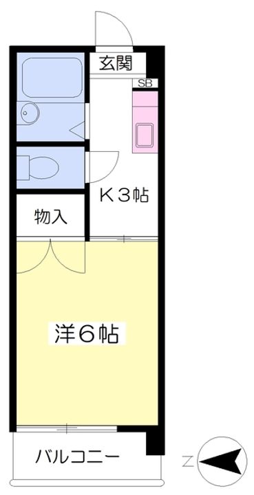 メゾン高砂306の間取り