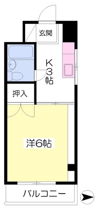 ぴゅあメイツ斎院301の間取り