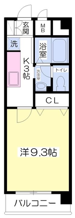 フォルテ竹原503の間取り