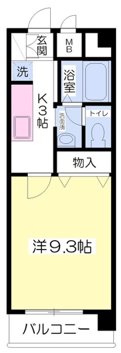 フォルテ竹原806の間取り