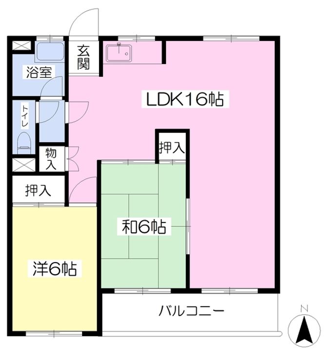 エムワイ小坂203の間取り