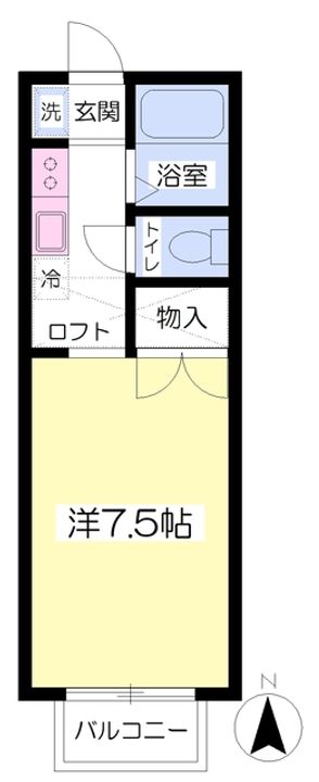 サンヒルズ桜ケ丘202の間取り
