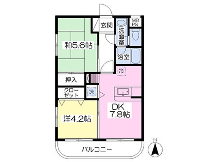 リオ・ヴェルデ上福岡207の間取り