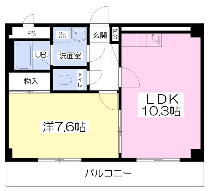 メゾンLet’s301の間取り