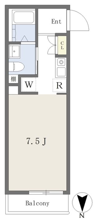 ウエストミンスター御所西402の間取り