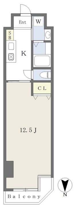 トレコートプレミアム京都二条902の間取り