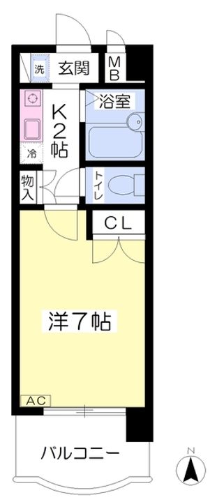 サンシティ五橋506の間取り